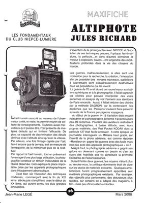 Les Fondamentaux 16 : Altiphote Jules Richard