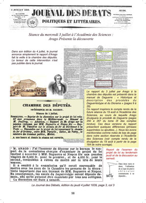 1839, le Daguerréotype. Avènement de la photographie