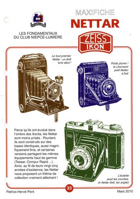 Les Fondamentaux 33 : Nettar Zeiss Ikon