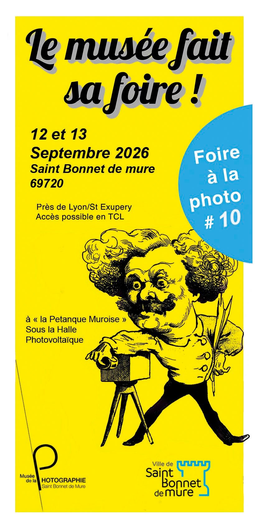 Saint-Bonnet de Mure, 10ème Foire de la Maison de la Photo, 12 et 13 septembre 2026