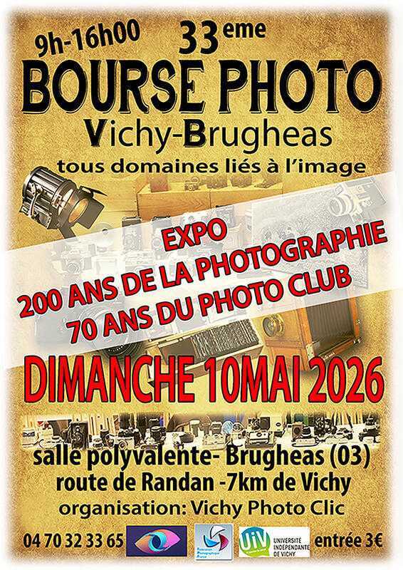 Vichy-Brugheas, 10 mai 2026 - 33e Bourse Photo