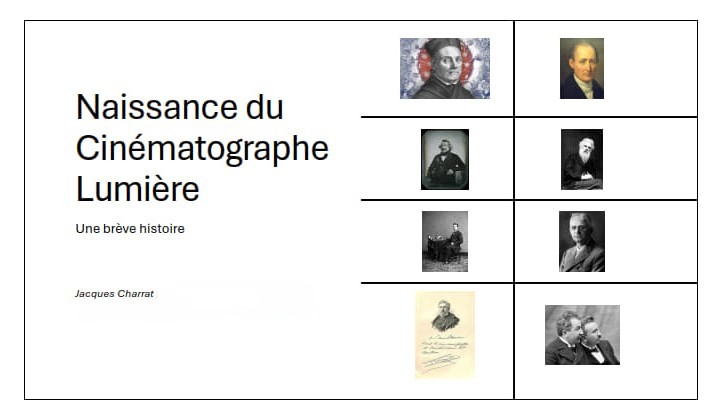 Conférence La naissance du Cinéma...tographe !