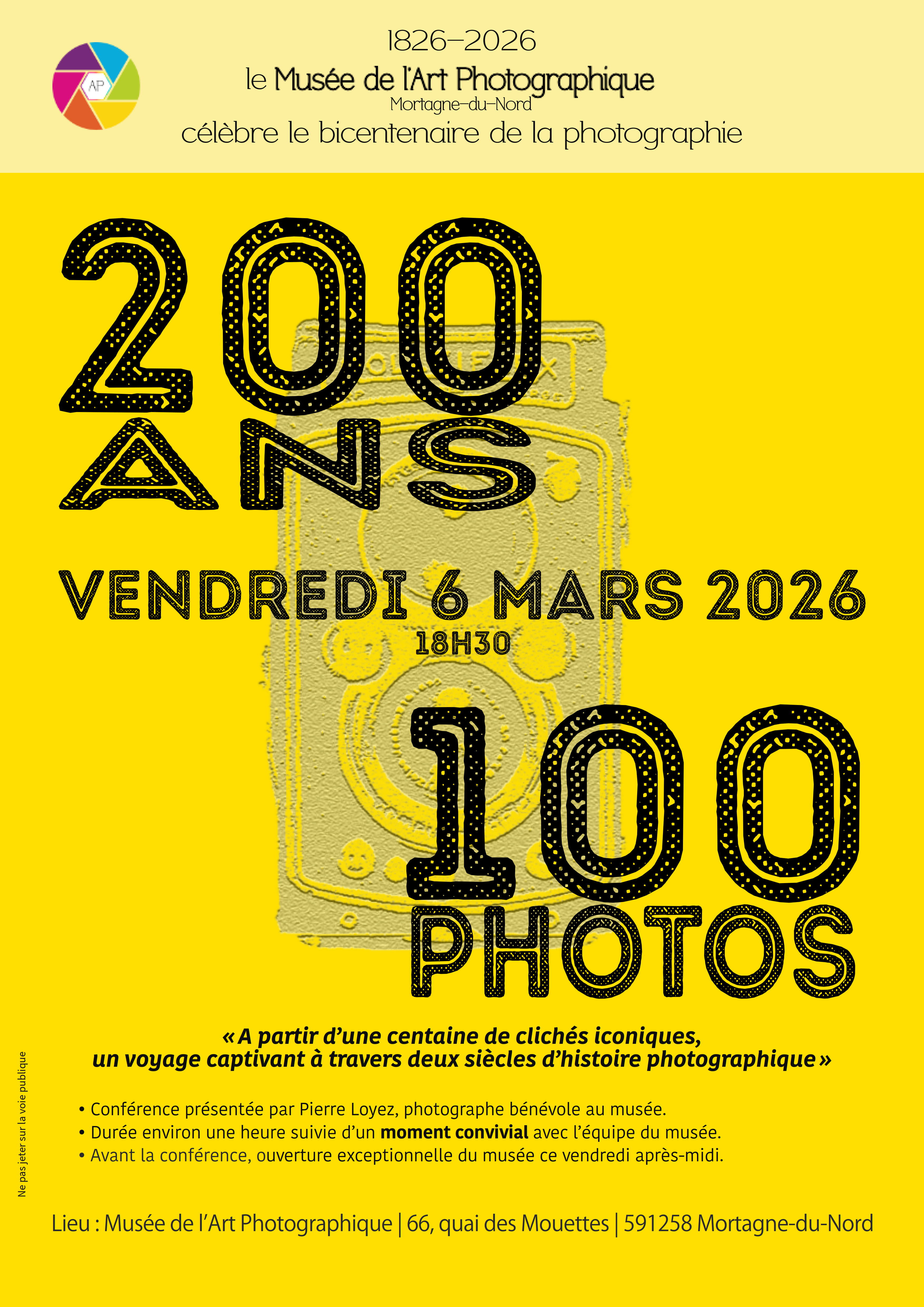 Mortagne-du-Nord, exposition 100 photos 6 mars 2026