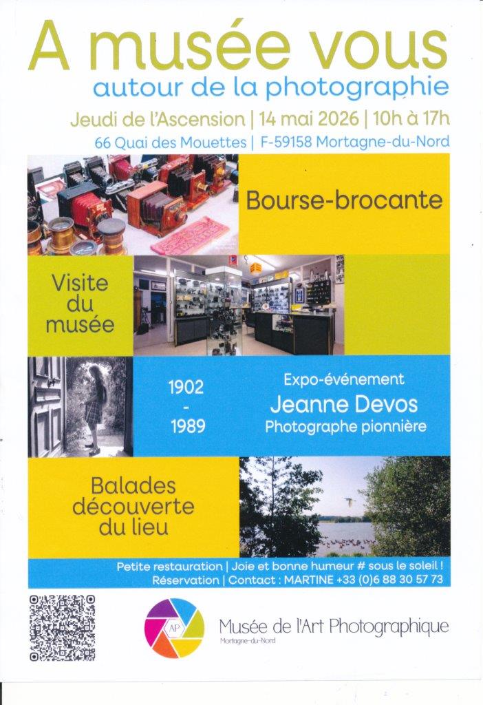 Mortagne-du-Nord, Bourse brocante musée de l'art photographique, 14 mai 2026