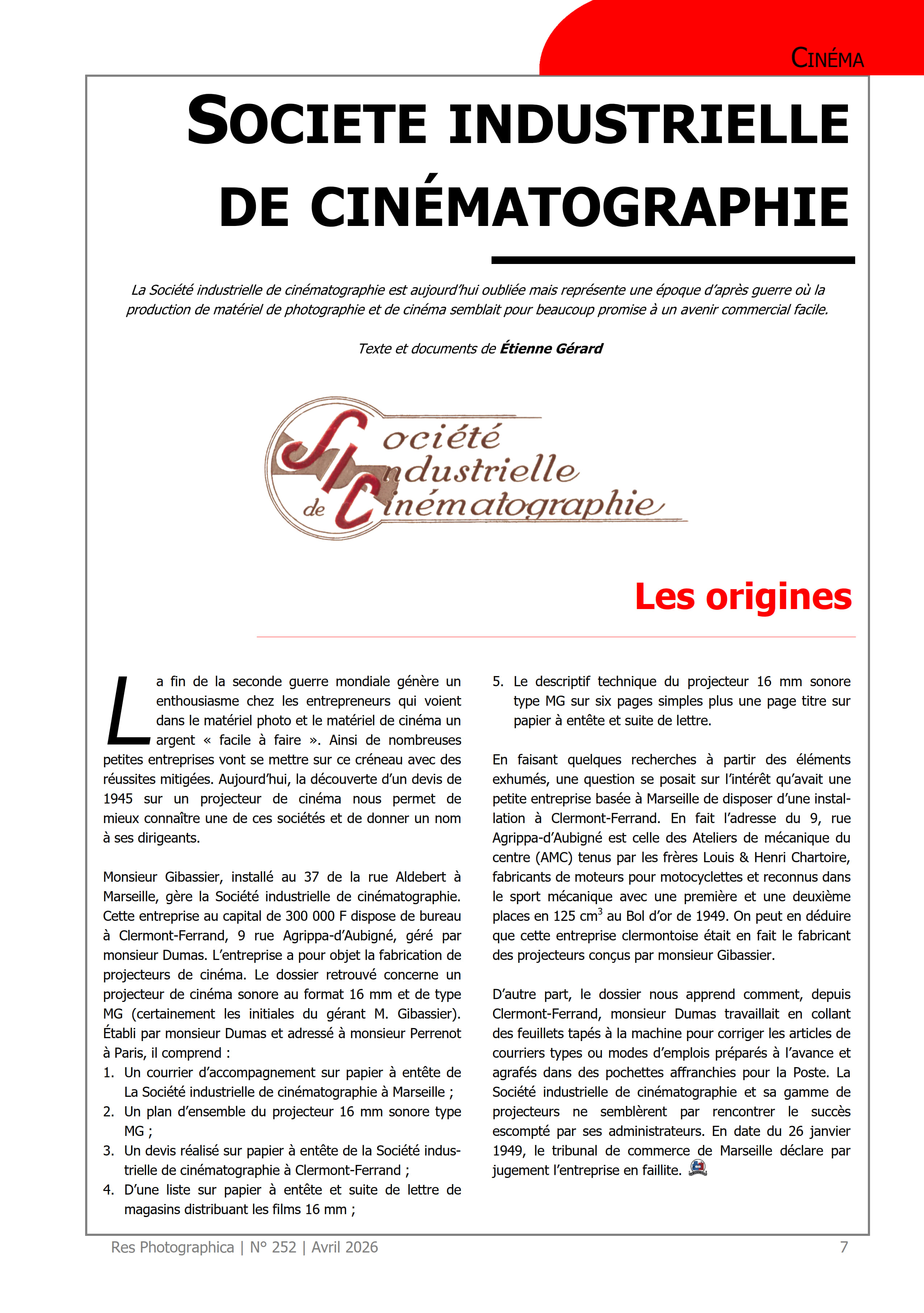 Res Photographica 252